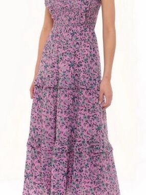 Banjanan Pink Floral Maxi Dress
